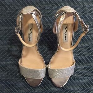 Silver Nina Shoes